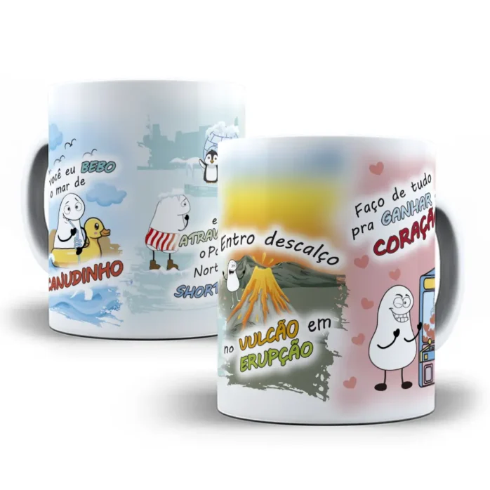 Artes Românticas Flork para Canecas - Dia dos Namorados
