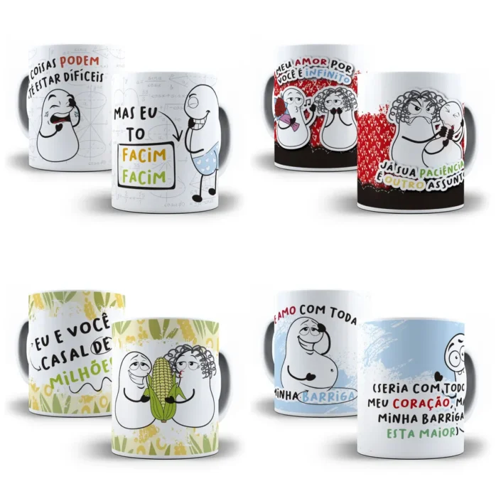 Artes Românticas Flork para Canecas - Dia dos Namorados