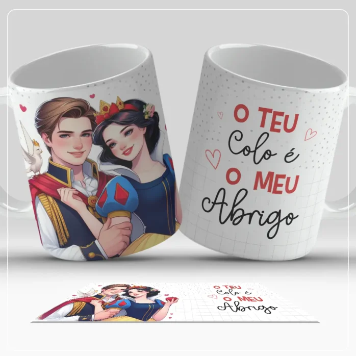 Artes Românticas p/ Sublimação Canecas - Dia dos Namorados