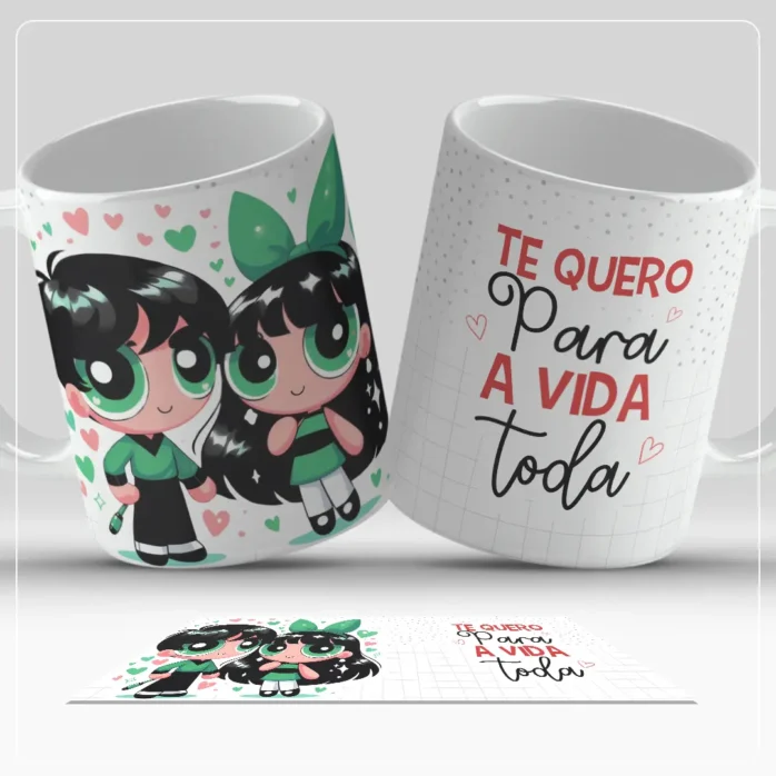 Artes Românticas p/ Sublimação Canecas - Dia dos Namorados