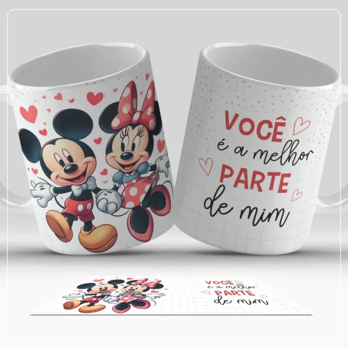 Artes Românticas p/ Sublimação Canecas - Dia dos Namorados