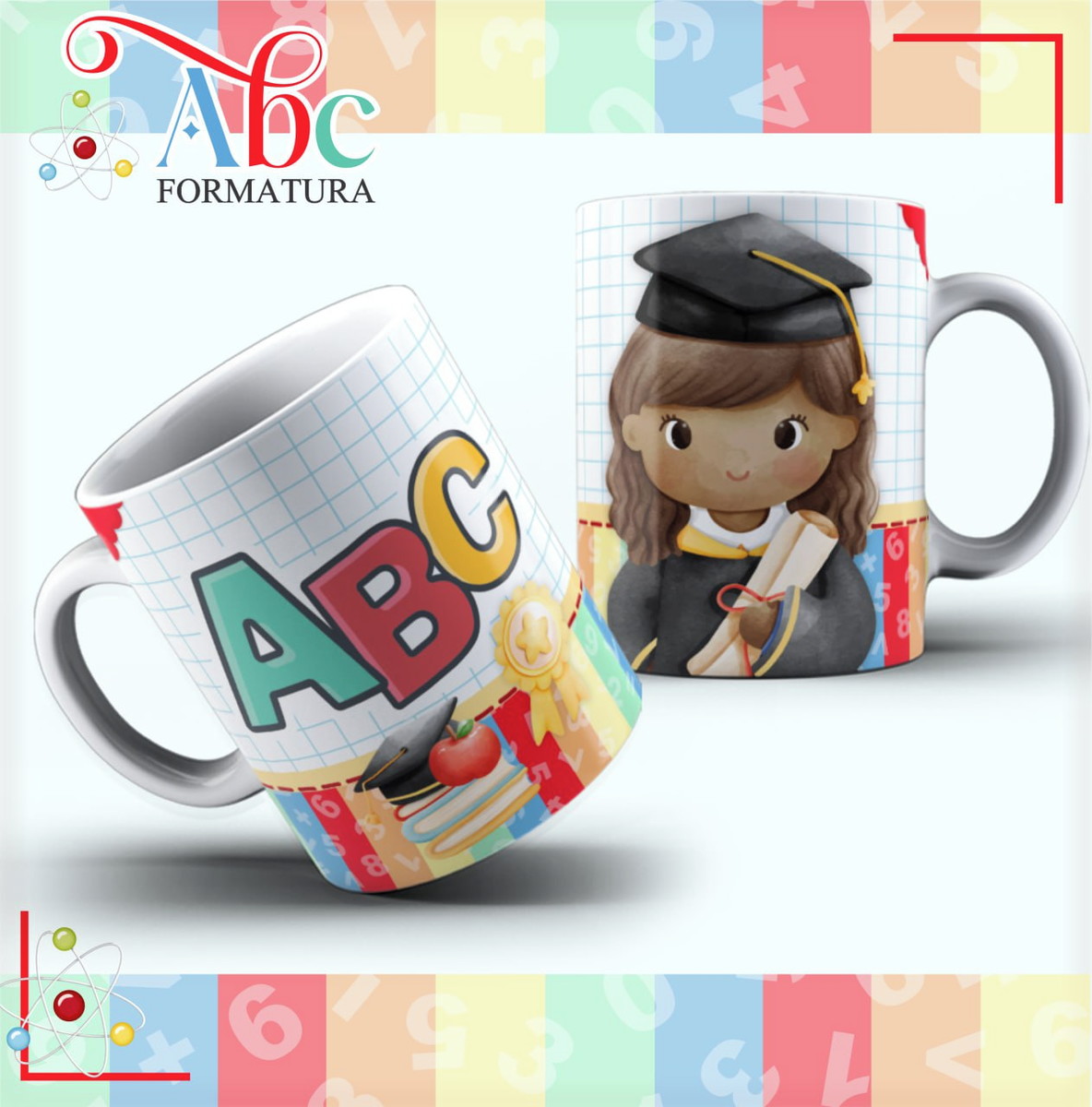 Artes Sublimação Caneca ABC Digital Educação Infantil 2 Artes Sublimação Caneca ABC Digital Educação Infantil - Imagem 2