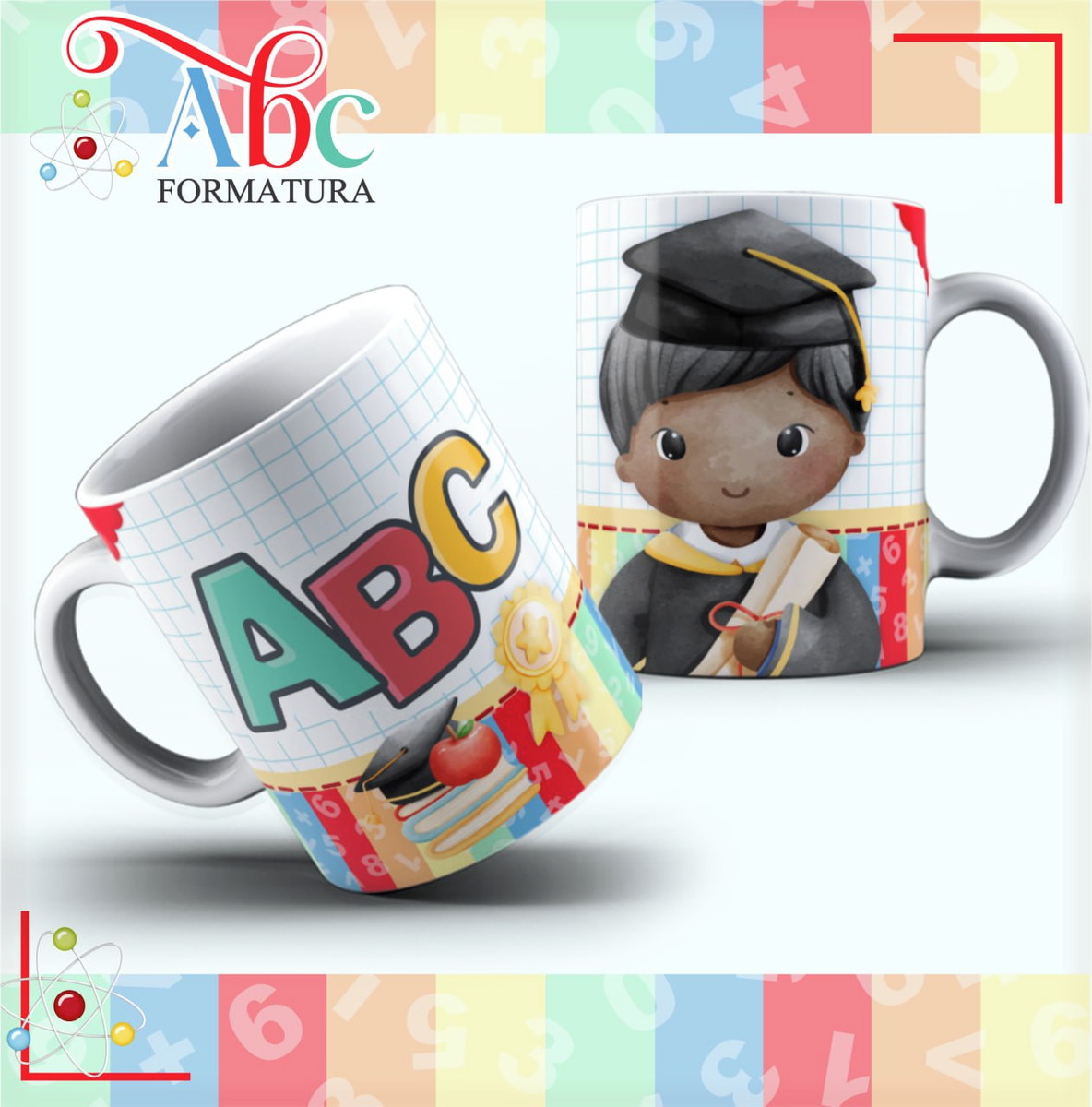 Artes Sublimação Caneca ABC Digital Educação Infantil 3 Artes Sublimação Caneca ABC Digital Educação Infantil - Imagem 3