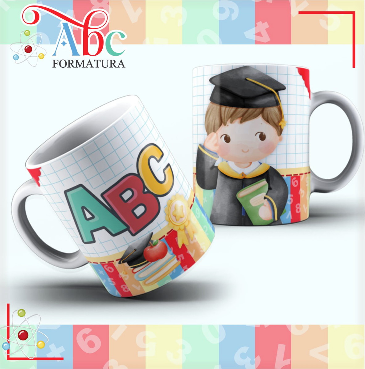 Artes Sublimação Caneca ABC Digital Educação Infantil 4 Artes Sublimação Caneca ABC Digital Educação Infantil - Imagem 4