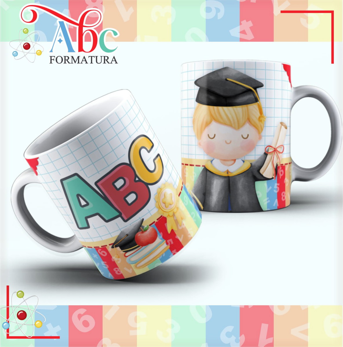 Artes Sublimação Caneca ABC Digital Educação Infantil 5 Artes Sublimação Caneca ABC Digital Educação Infantil - Imagem 5