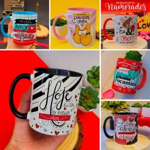 Artes Sublimação Caneca Namorados Frases Love Amor Paixão
