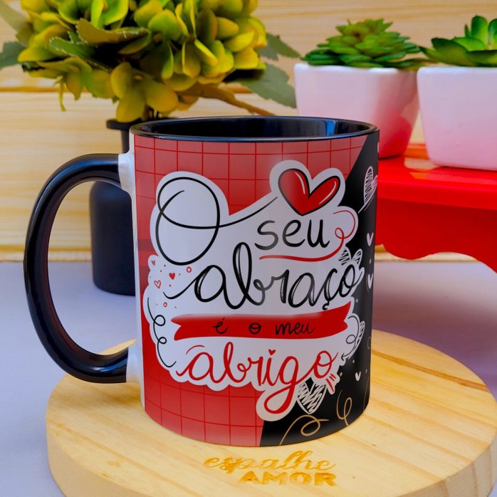 Artes Sublimação Caneca Namorados Frases Love Amor Paixão