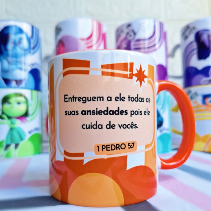 Artes Sublimação Canecas Divertidamente Biblicamente - Png