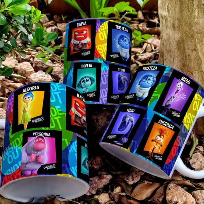 Artes Sublimação Canecas Divertidamente - Png