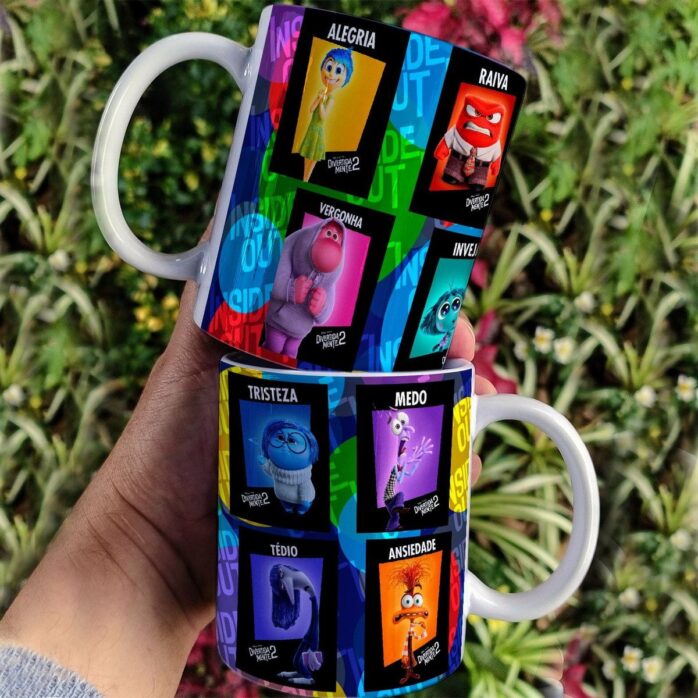 Artes Sublimação Canecas Divertidamente - Png