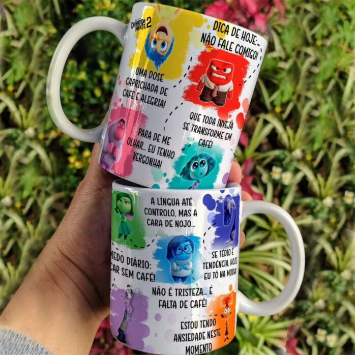 Artes Sublimação Canecas Divertidamente - Png