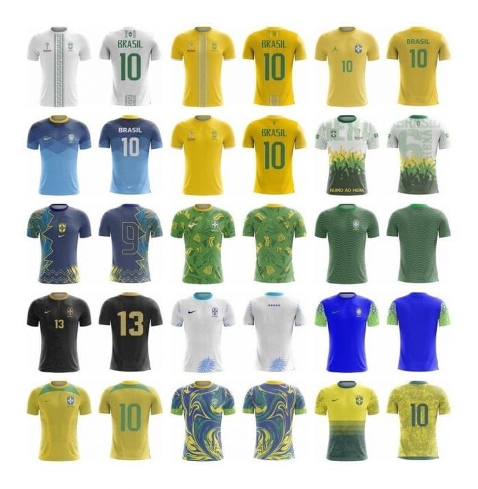 Artes Sublimar Camisa Brasil Copa Mundo 2022 Editável Corel