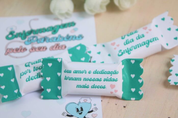 Bala com Card - Dia do Enfermeiro