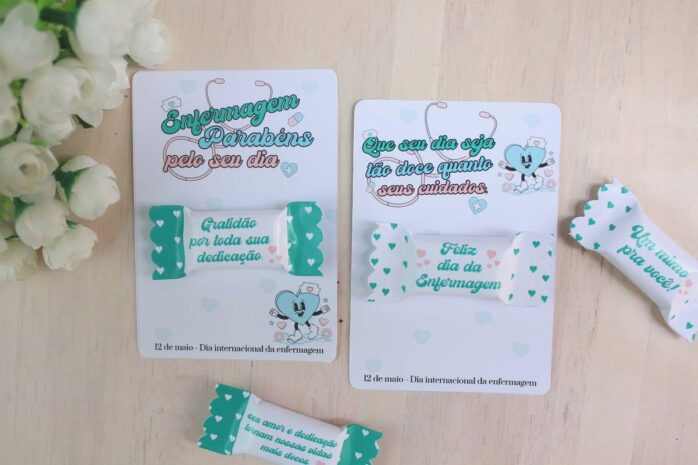 Bala com Card - Dia do Enfermeiro