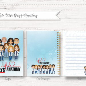 Bloco A5 I Love Greys Anatomy