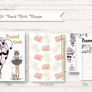 Bloco A5 Travel Book Menina 8 Bloco A5 Travel Book Menina