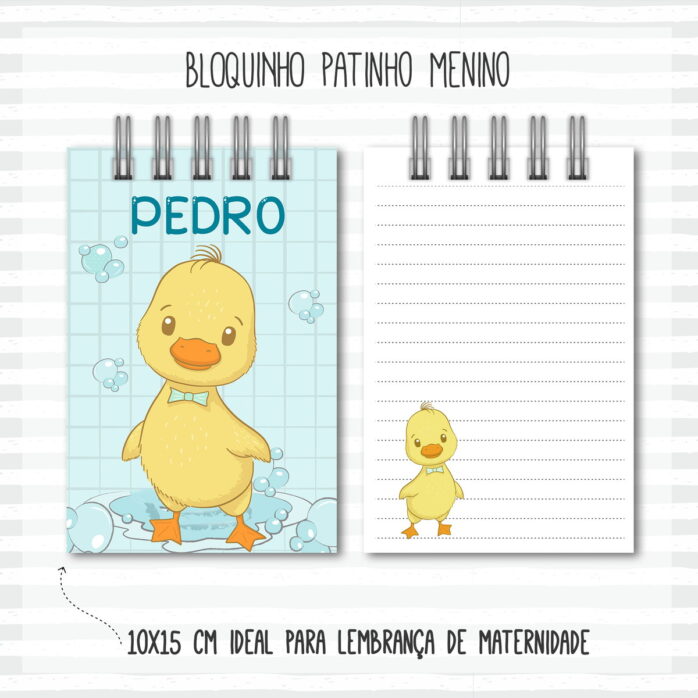 Bloquinho 10x15 Patinho
