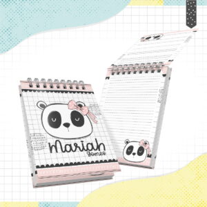 bloquinho a6 panda menina arquivo digital