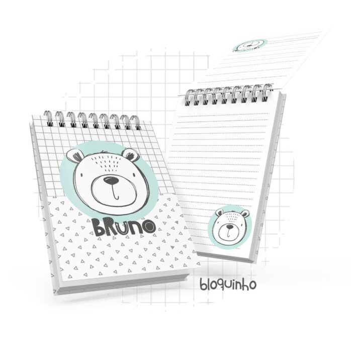 Bloquinho A6 Urso Escandinavo