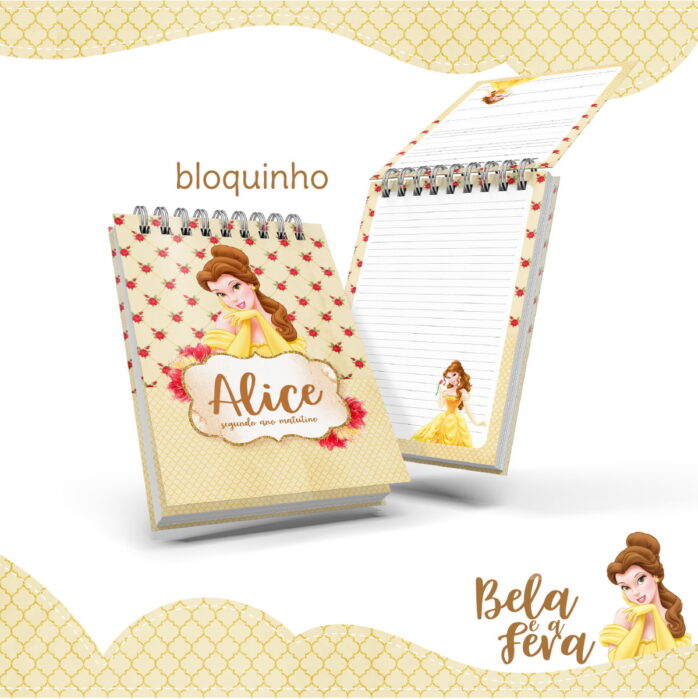 Bloquinho Anotações A Bela e a Fera