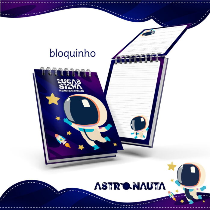 Bloquinho Anotações Astronauta