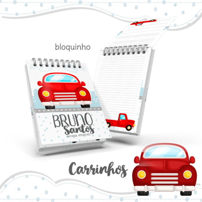 Bloquinho Anotações Carrinho