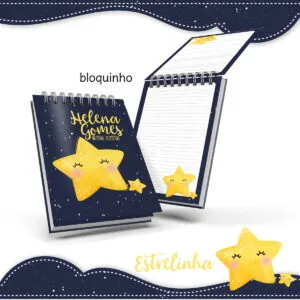 Bloquinho Anotações Estrelinha