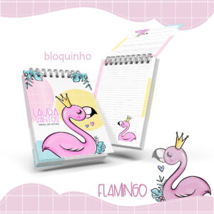 Bloquinho Anotações Flamingo