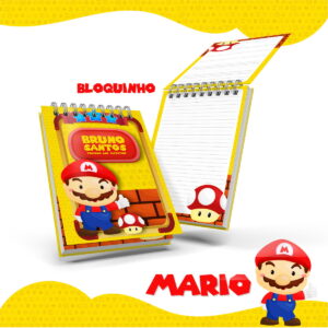 Bloquinho Anotações Mario Bross