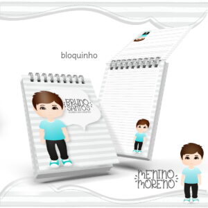 bloquinho anotacoes menino moreno arquivo digital