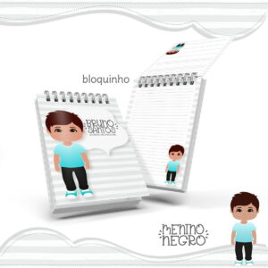 Bloquinho Anotações Menino Negro