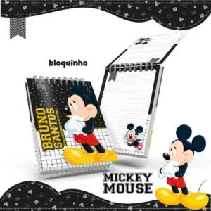 Bloquinho Anotações Mickey