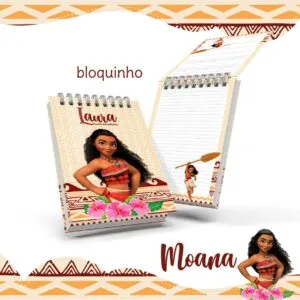 Bloquinho Anotações Moana 5 Bloquinho Anotações Moana