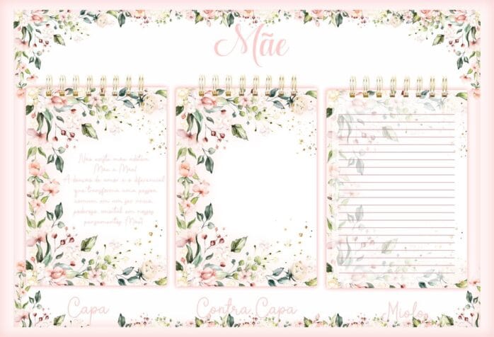 Bloquinho Floral Mãe