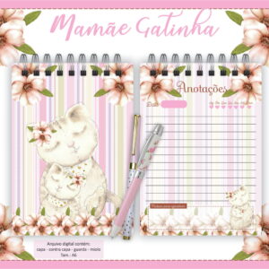 bloquinho mamae gatinha arquivo digital 2