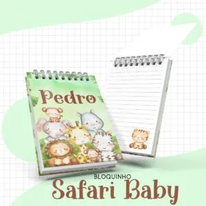Bloquinho Safari Lindo Menino 5 Bloquinho Safari Lindo Menino