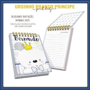 Bloquinho Ursinho Branco