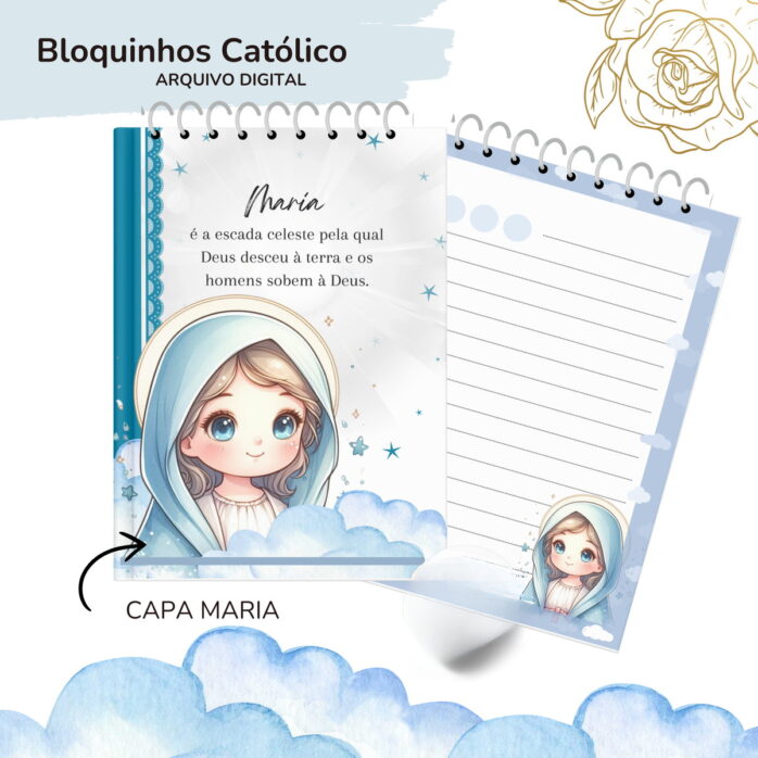 Bloquinhos Catolicos A6 - Png e pdf