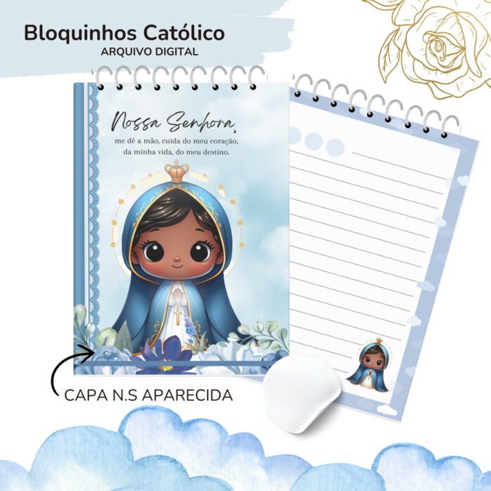Bloquinhos Catolicos A6 - Png e pdf