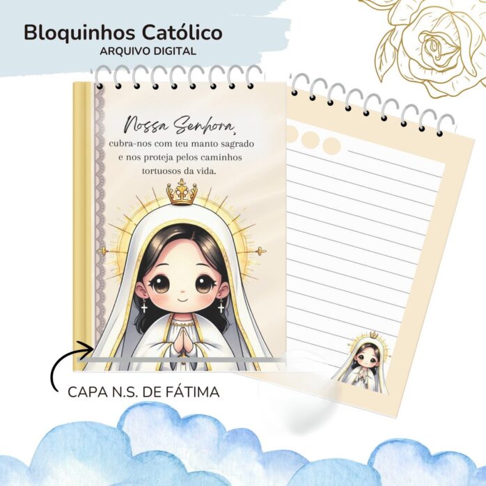Bloquinhos Catolicos A6 - Png e pdf