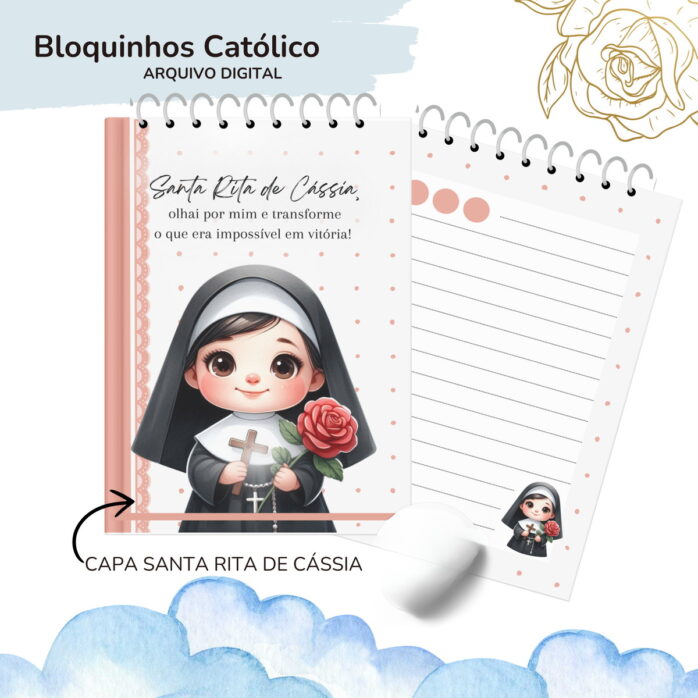 Bloquinhos Catolicos A6 - Png e pdf