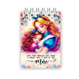 Bloquinhos Dia das Mães Princesas - Png e pdf 6 Bloquinhos Dia das Mães Princesas - Png e pdf