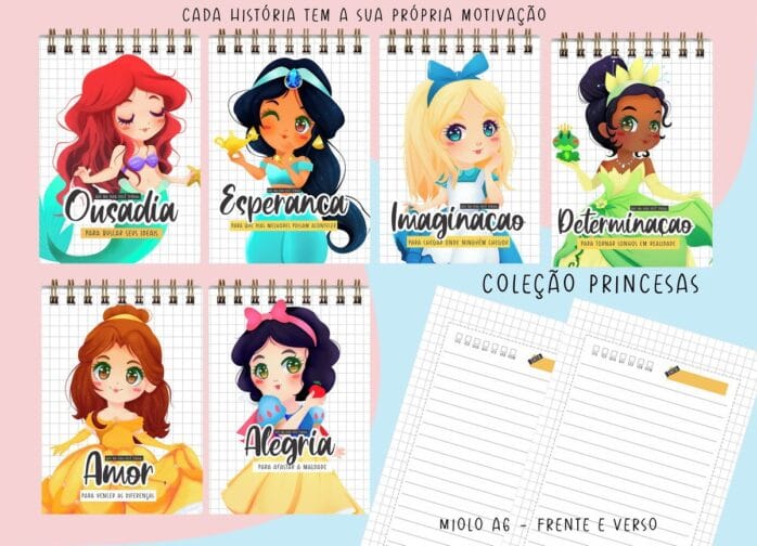 Bloquinhos Princesas