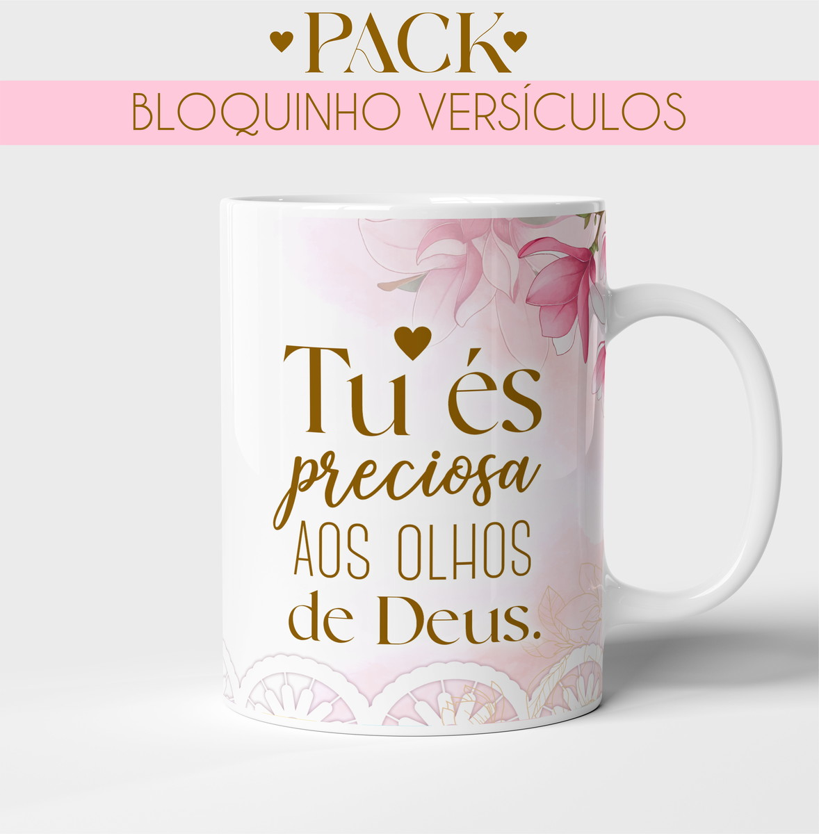 Kit Digital Bloquinhos Versículos para Papelaria e Canecas 4 Kit Digital Bloquinhos Versículos para Papelaria e Canecas - Imagem 4