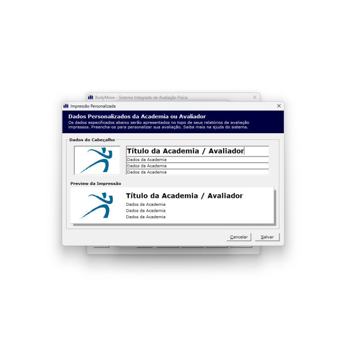 Body Move Software Academia Avaliação Física Instrutor