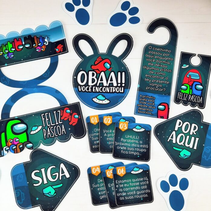 Caça aos Ovos Among Us