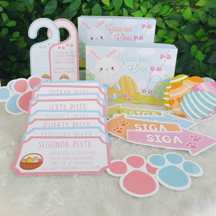 Kit Digital Caça aos Ovos de Páscoa Cute para Imprimir 39 caca aos ovos pascoa arquivo digital imprimir 4