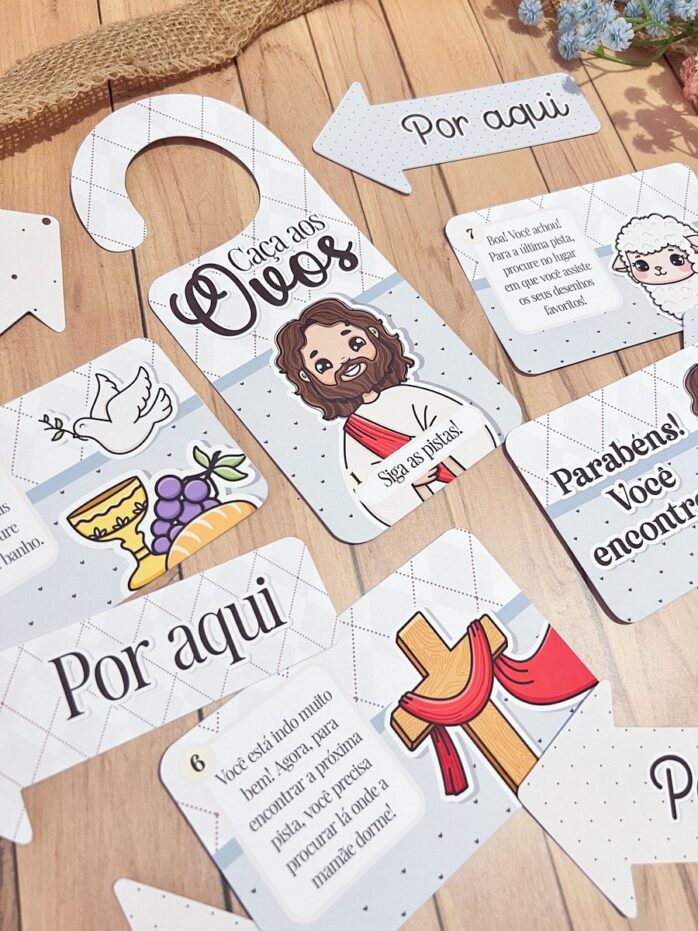 Caça aos Ovos Páscoa Cristã - Arquivo Digital