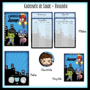 Caderneta de Saúde + Bloquinho Herois