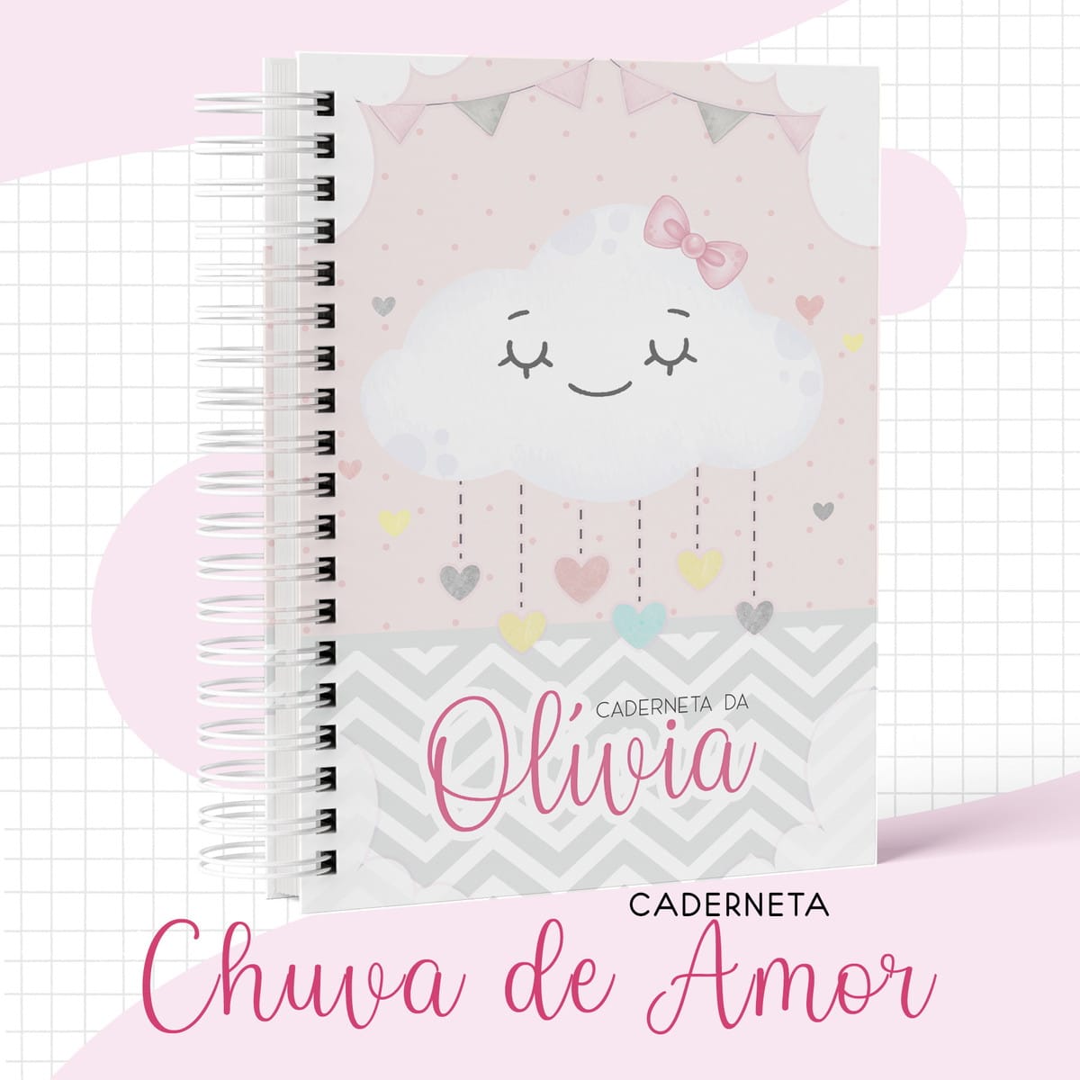 Caderneta de Saúde Personalizada Chuva de Amor Digital 1 Caderneta de Saúde Personalizada Chuva de Amor Digital